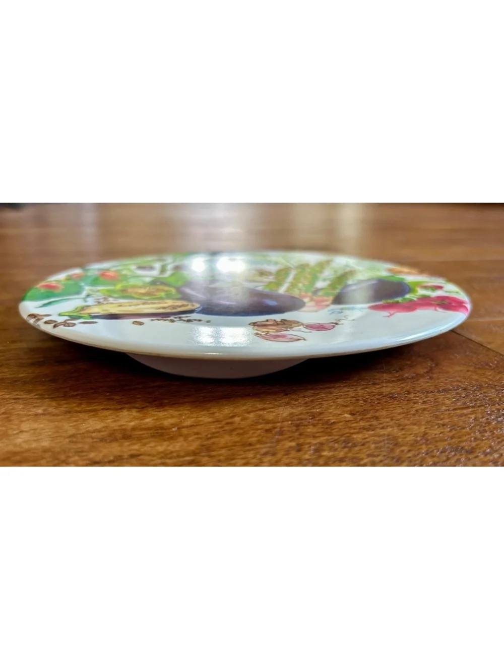 Set of 2 Italian Made Ceramic Vegetable Themed Trivets